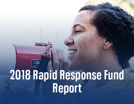 2018 Rapid Response Fund Report cover image