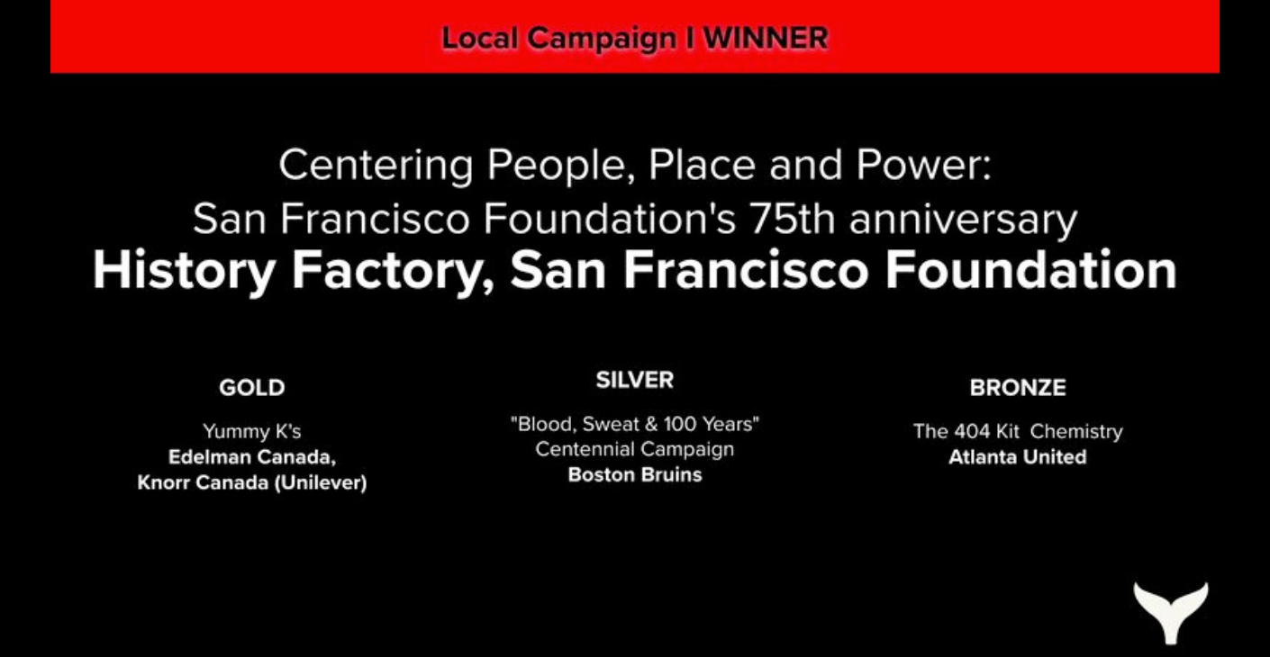 SFF Wins Shorty Award for 75th Anniversary Storytelling