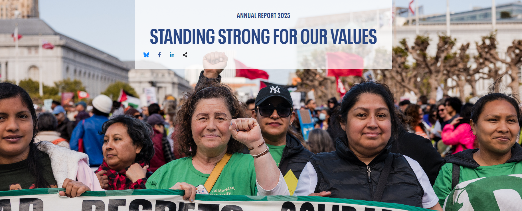 Standing Strong in our Values, SFF’s 2025 Annual Report